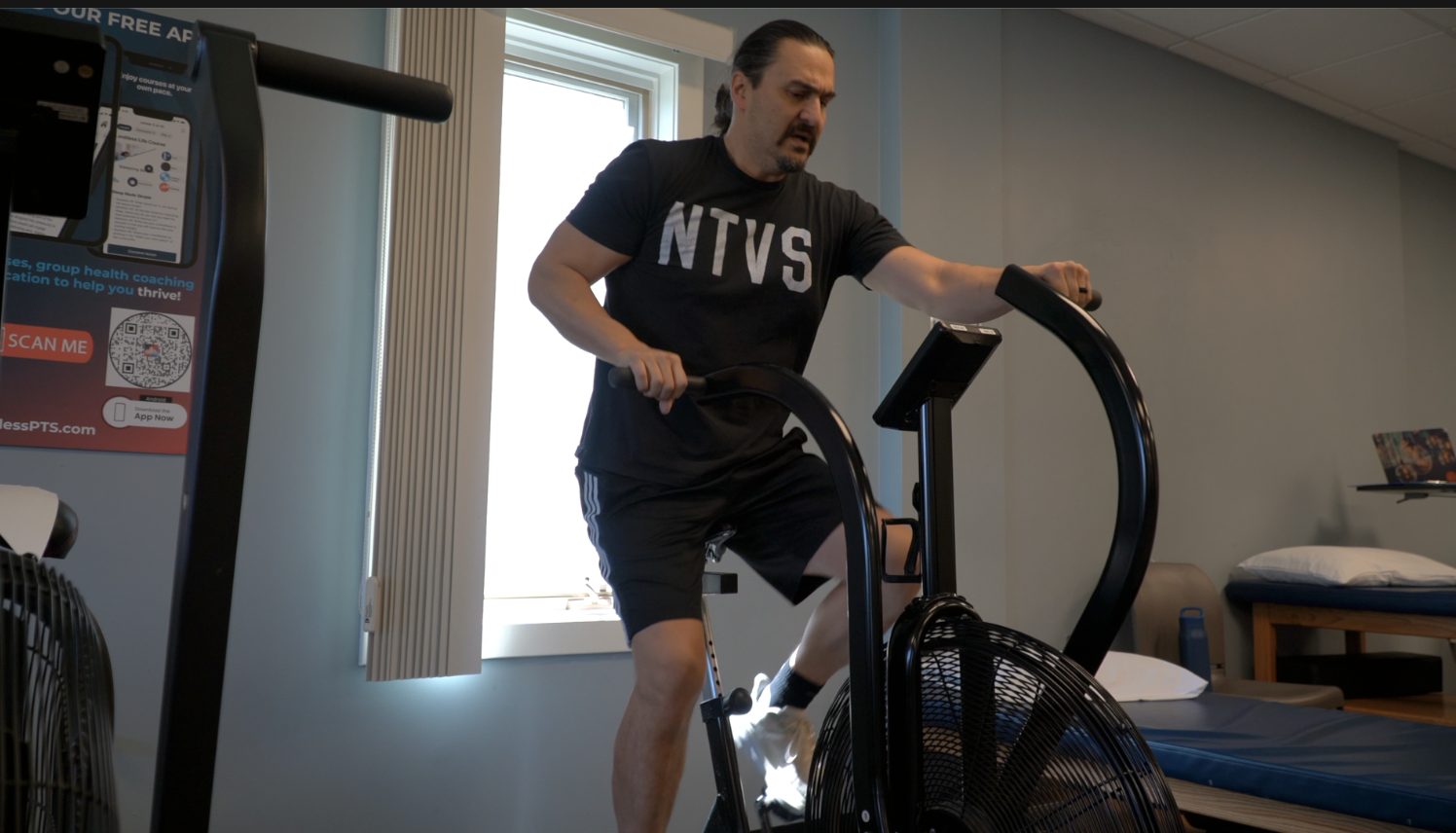 limitless-physical-therapy-air-bike-cardio-conditioning